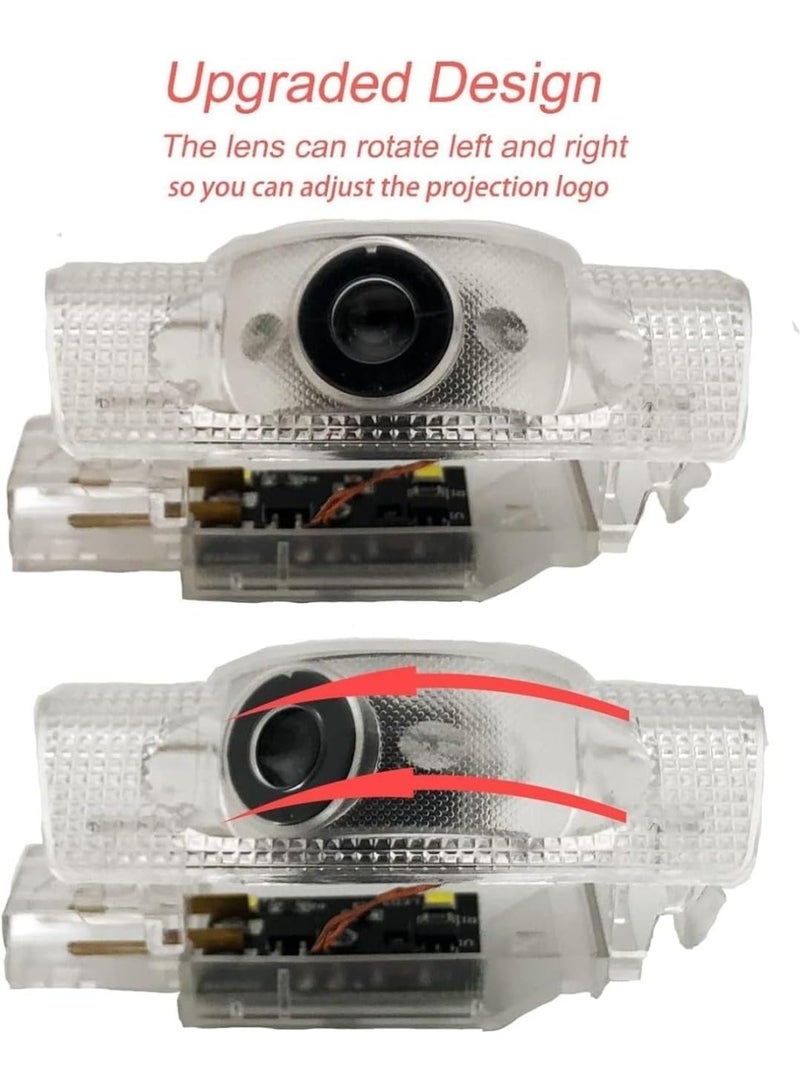 فيريكس قطعتان من مصابيح الترحيب LED عالية الدقة لشعار باب السيارة، متوافقة مع لكزس IS ISF F SPORT IS250 IS300 IS350 UX UX200 UX260h UX300h، بإضاءة خلفية شفافة. سهلة التركيب، فائقة السطوع، لا تتلاشى. - Image 5